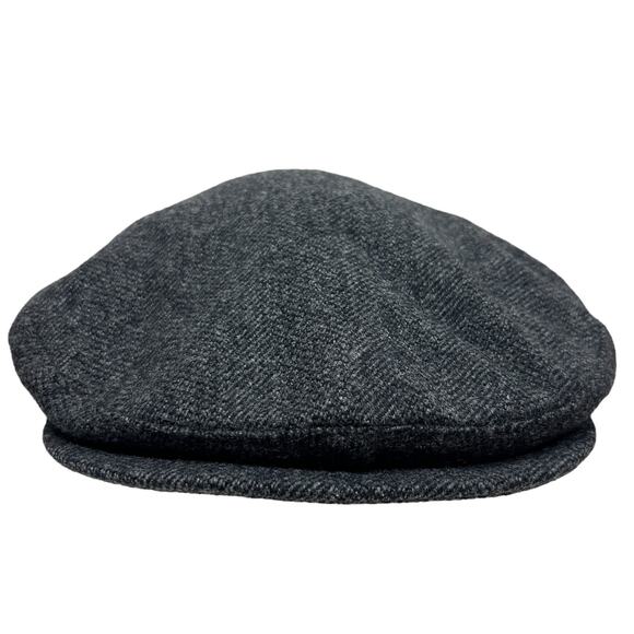 Vintage 80s Pendleton Grey Wool Newsboy Cap - Picture 2 of 10